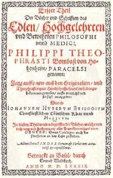 Paracelsus's writings